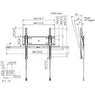 Vogels PFW 4510 Tilting Lockable Tv/Monitor Wall Mount product image