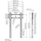Vogels PFW 6815 Lockable Portrait Flat TV/Monitor Wall Mount product image