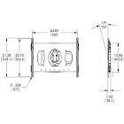 Vogels PFW 6850 Low Profile Turn and Tilt Universal Wall Monitor Mount product image