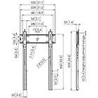 Vogels PFW6815 Lockable portrait flat wall mount for 43-100 inch monitors product image