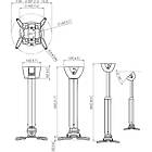 Vogels PPC 1555W Universal Adjustable Projector Ceiling Mount product image
