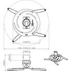 Vogels PPC 2500 Universal Projector Ceiling Mount product image