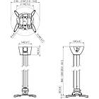 Vogels PPC1585W Universal Adjustable Projector Ceiling Mount product image