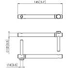 Vogels PUA 9503 Connect-it Ceiling Column Coupler product image