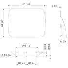 Vogels PUA9507S Accessory tray finished in silver for PUC 25xx/27xx Series Connect-it columns product image