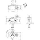 Vogels PUC 1051 Truss adaptor finished in Silver product image