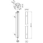 Vogels PUC 2408S 80cm Connect-it Video Wall column finished in silver product image