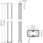Vogels PUC 2515B 150cm Connect-it Ceiling column finished in black product image
