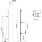 Vogels PUC 2715B 150cm Connect-it Floor column finished in black product image