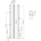 Vogels PUC 2720B 200cm Connect-it Floor column finished in black product image