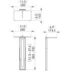 Vogels PVA 5070 Camera/loudspeaker holder for displays from 55"-90" product image