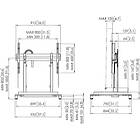 Vogels RISE 5105 RISE Motorised Height Adjustable TV/Monitor stand product image