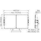 Vogels RISE A217 Whiteboard Set for 75" monitors on RISE Floor/Wall Motorised Display Lifts product image