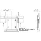 Vogels RISEA321 Extension Bar for Hidden Storage Unit for RISE Motorized Display Lifts product image