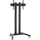 LCD/LED Monitor/Commercial TV Trolley for screens over 65" ‑ Black