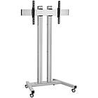 Heavy Duty LCD/LED Monitor Trolley for screens over 65" ‑ Silver