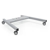 Connect‑it large trolley base finished in silver