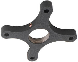 5″ / 127mm ceiling plate for threaded poles finished in black