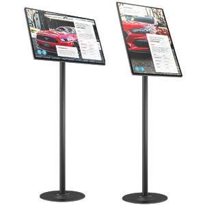 M Pro Series Single Pole Floorbase Monitor Stand