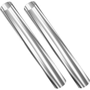 2 × 1800mm mild steel chrome finished column for trolleys and floor stands