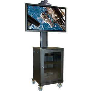 AV Media Rack Cabinet with mast and PZX1 Mount 