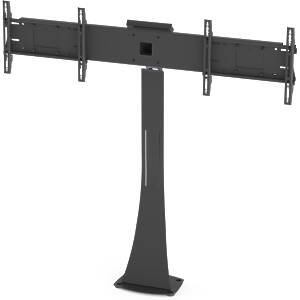 Axia Dual TV/Monitor High Level Bolt‑Down Stand