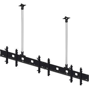 Inline multi‑screen ceiling mount for 3 × 50″ large format displays