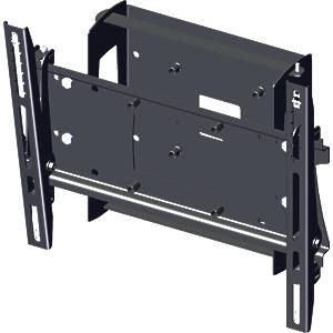 Pozimount Tilting VESA wall mount with PC housing