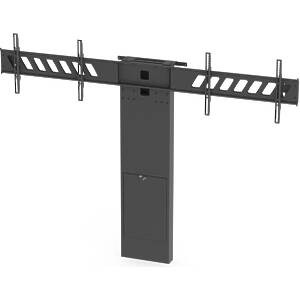 Rhobus Heavy Duty Dual Monitor Floor‑to‑Wall Stand