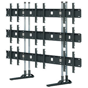 Simplex 3x3 Video wall floor stand for screens around 46″