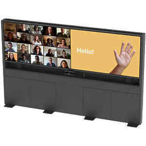 Summit Free‑standing Dual Screen Video Conference Wall