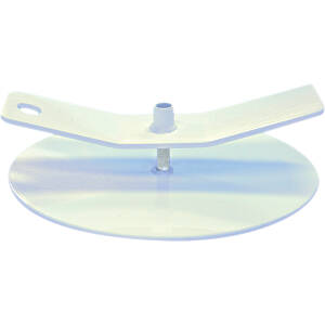 Blanking disc for unwanted holes from 6 to 60mm<br> finished in white.