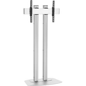 TV/Monitor Floor Stand with Tilt ‑ Silver