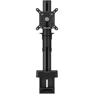 MONO Tilt and swivel height adjustable desk mount finished in black