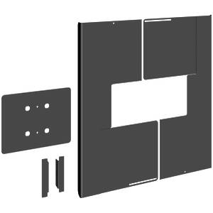 Back Cover for 75–80″ monitors in portrait orientation