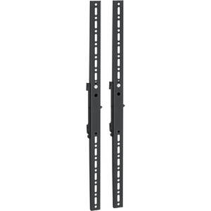 Vertical mounting arms for LCD/LED monitors and commercial TV's