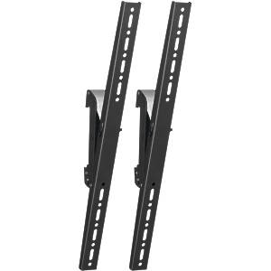 Vertical mounting arms for LCD/LED monitors and commercial TV's