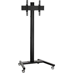 Monitor/Commercial TV Trolley for screens up to 65″ ‑ Black