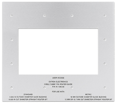 Extron Cable Cubby F55 Routing Template product image