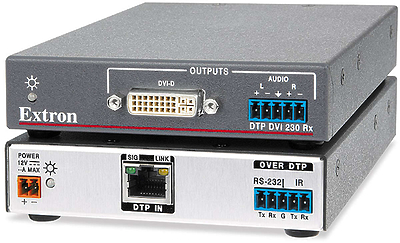 Convert DVI computer and video signals to twisted pair for transmission over long distancesComponents