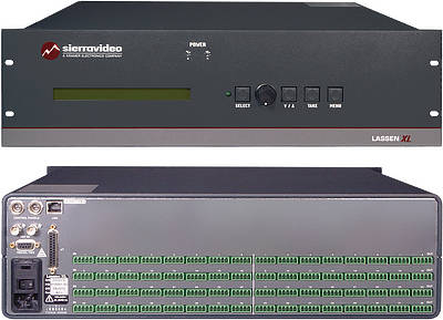 Matrix switching for analogue stereo audio switching.Components