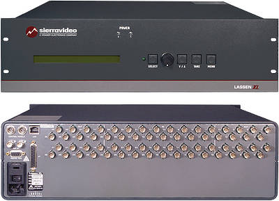 Matrix switching for analogue computer graphics and video signals.Components