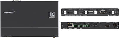 Presentation Switchers allow you to use multiple analogue and digital inputs and output a scaled signal to your display. They feature switching effects or seamless switching to make for a smooth presentation.Components