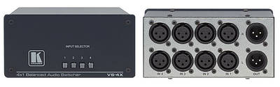 Multi-input to one output audio switchers including RCS and XLR connectors and digital audio.Components