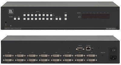 DVI (Digital Video Interface) matrix switchers and routers for single and dual link.Components
