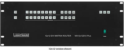 DVI (Digital Video Interface) matrix switchers and routers for single and dual link.Components