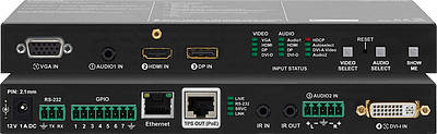 Twisted pair extenders with multiple input formats such as HDMI, DisplayPort, VGA etc.Components