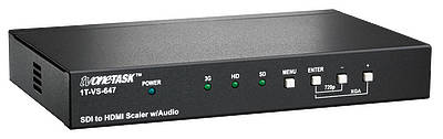 Scalers designed to do a single task, such as convert composite video to HDMI, HDMI to 3G/HD/SD SDI etc.