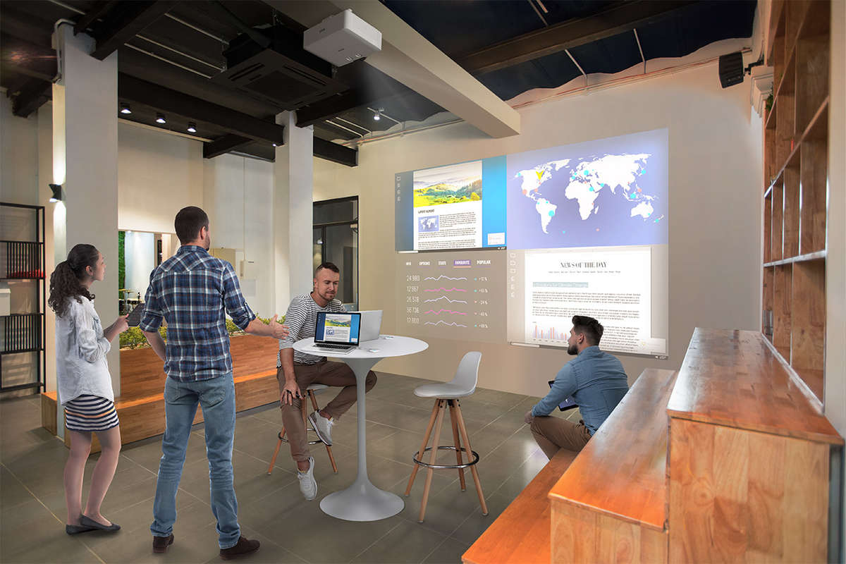 Epson EBL530U projector throw chart and tables from Ivojo Multimedia Ltd.