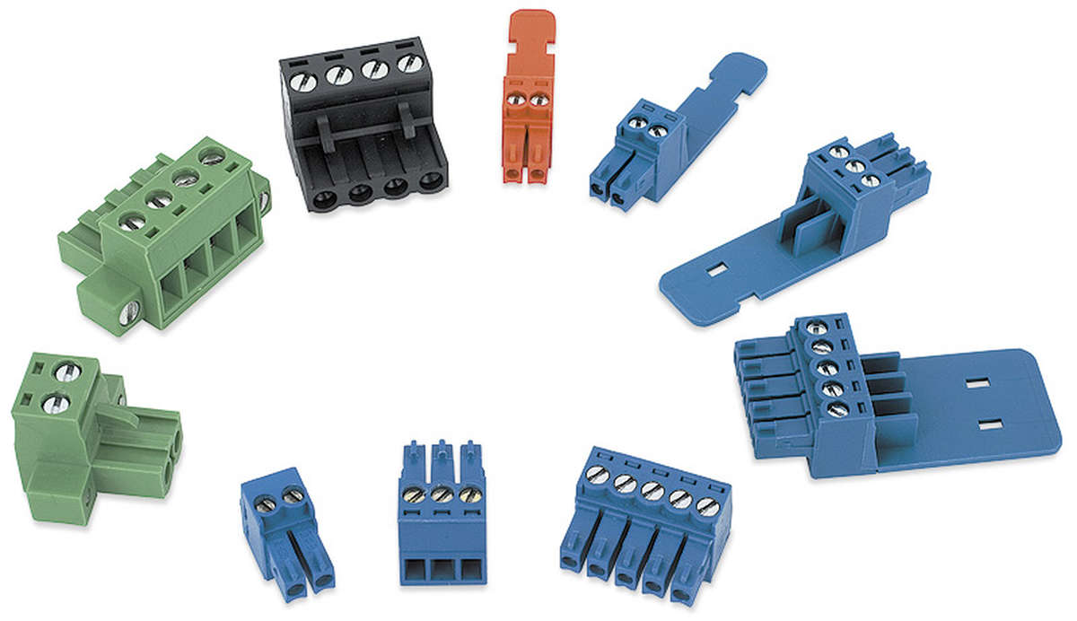 Extron 3.5 mm, 3 pole, blue, with tail Captive Screw Connectors 3.5